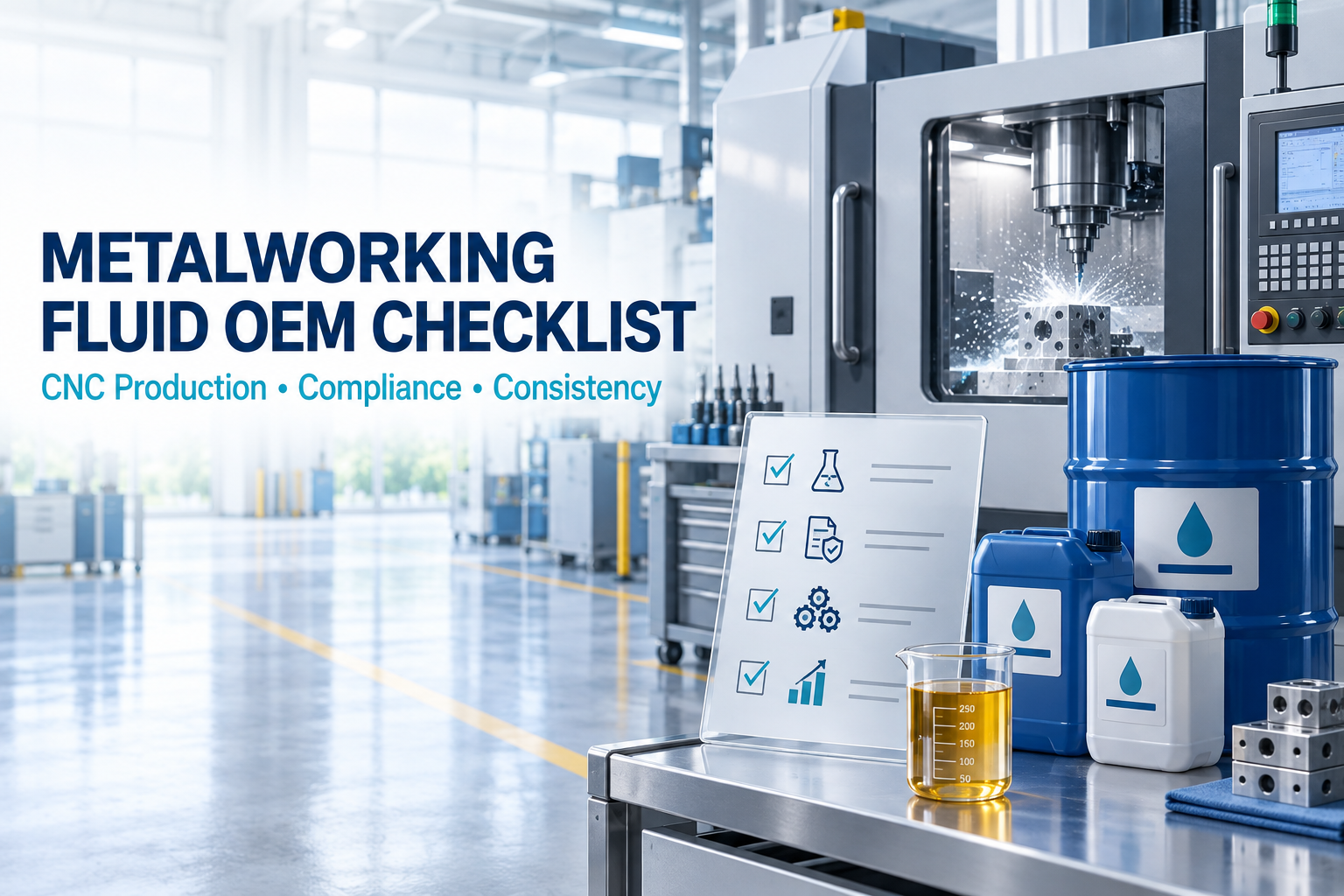 الشركة المصنعة لسوائل تشغيل المعادن في الصين: قائمة مراجعة مشتري OEM لإنتاج CNC